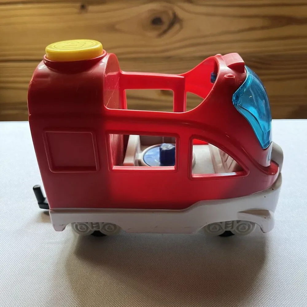 Fisher Price Little People Red Friendly Passenger Train Engine Only Talking